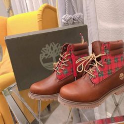 Timberland Limited Gingerbread Waterville 6 In Waterproof Boot MD Brown Full Grain NEW 7.5/8