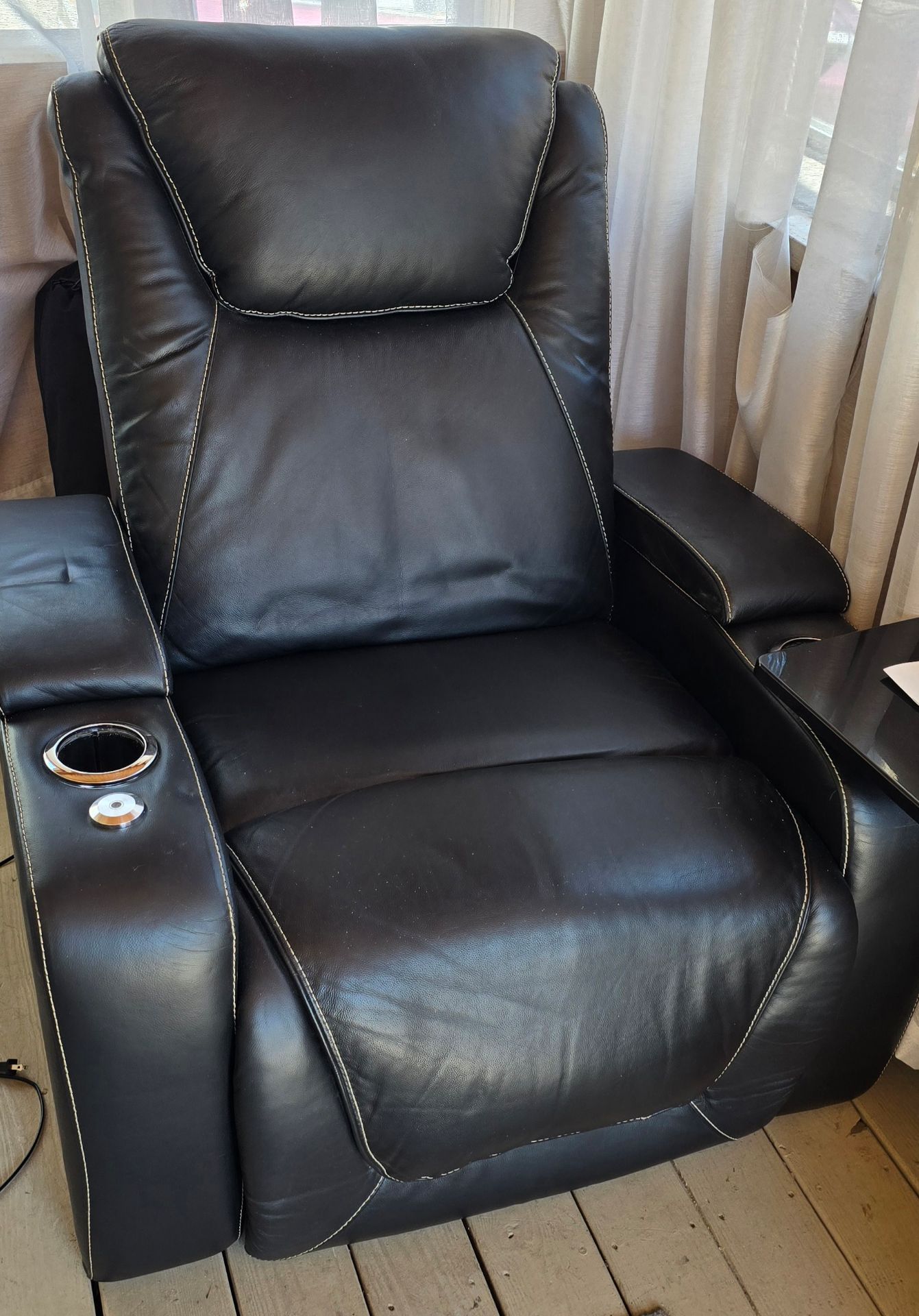 Leather Home Theater Seating Single Recliner Chair