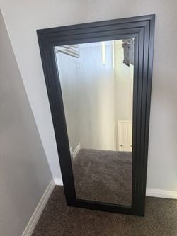 Black/Dark brown Framed Mirror