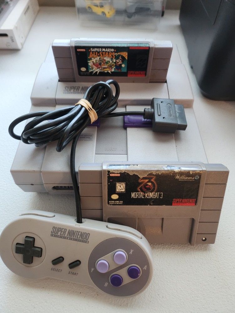 Super Nintendo Two Games