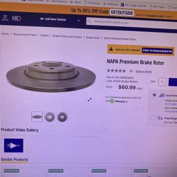 Audi New In Box Brake Rotor Set - Part  (contact info removed)4