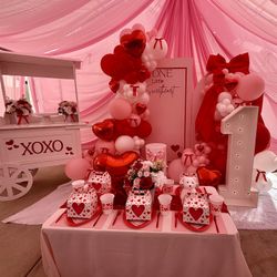 Pink Valentine Backdrop 