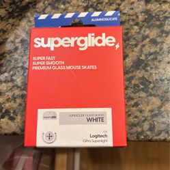 Superglide 1 - Super Smooth Polished Surface Mouse Feet/ Skates Made with Ultra Strong Flawless Glass Super Fast Smooth an…B09QXBVMDH. WHITE