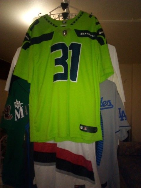Neon Green Seahawks Jersey Xxl