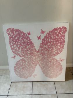 Girls Bedroom Decor - Butterfly Painting