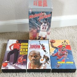 Michael Jordan Box Set Of 3 Vintage VHS Tapes Highlights Of His Hall Of Fame Career On Chicago Bulls 