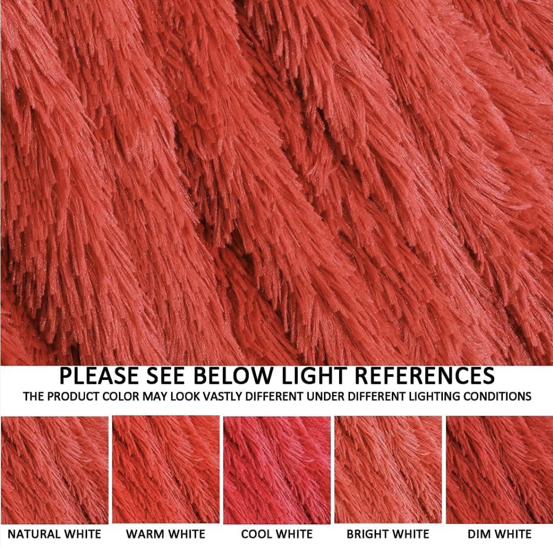 Thick Red Faux Fur Throw Winter Blanket,2 Layers,50" x 60",Soft Fluffy Fuzzy Cozy Blanket for Sofa Chair Couch Bed Farmhouse Decrations Photoshoot Pro