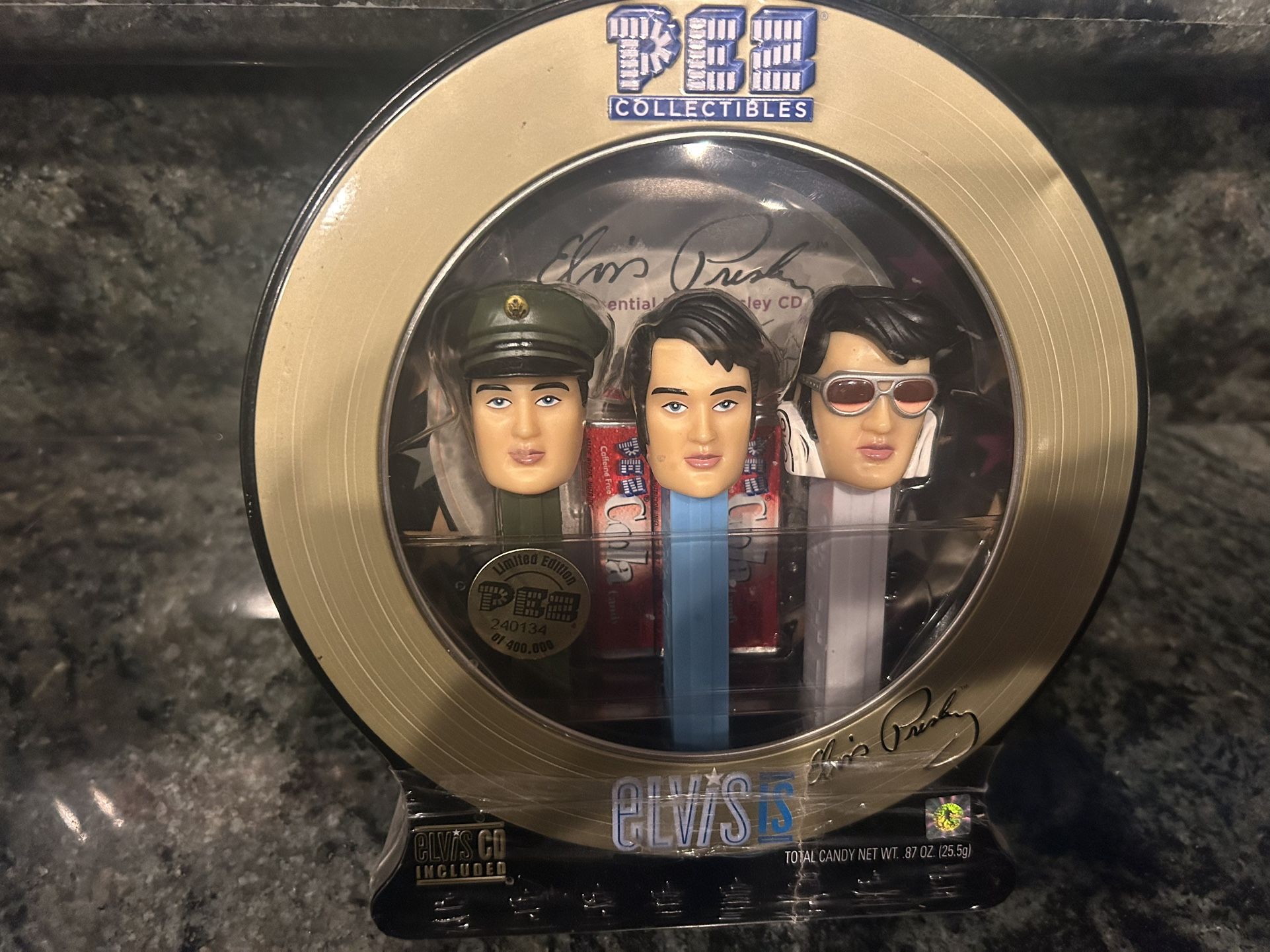 Elvis Presley Pez With Cd
