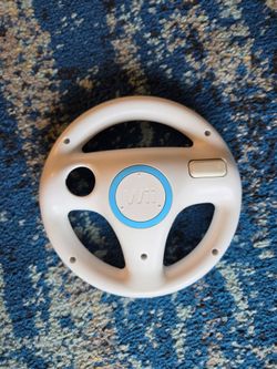 White Wii Steering Wheel