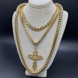 14k plated Franco , Milano Over Silver