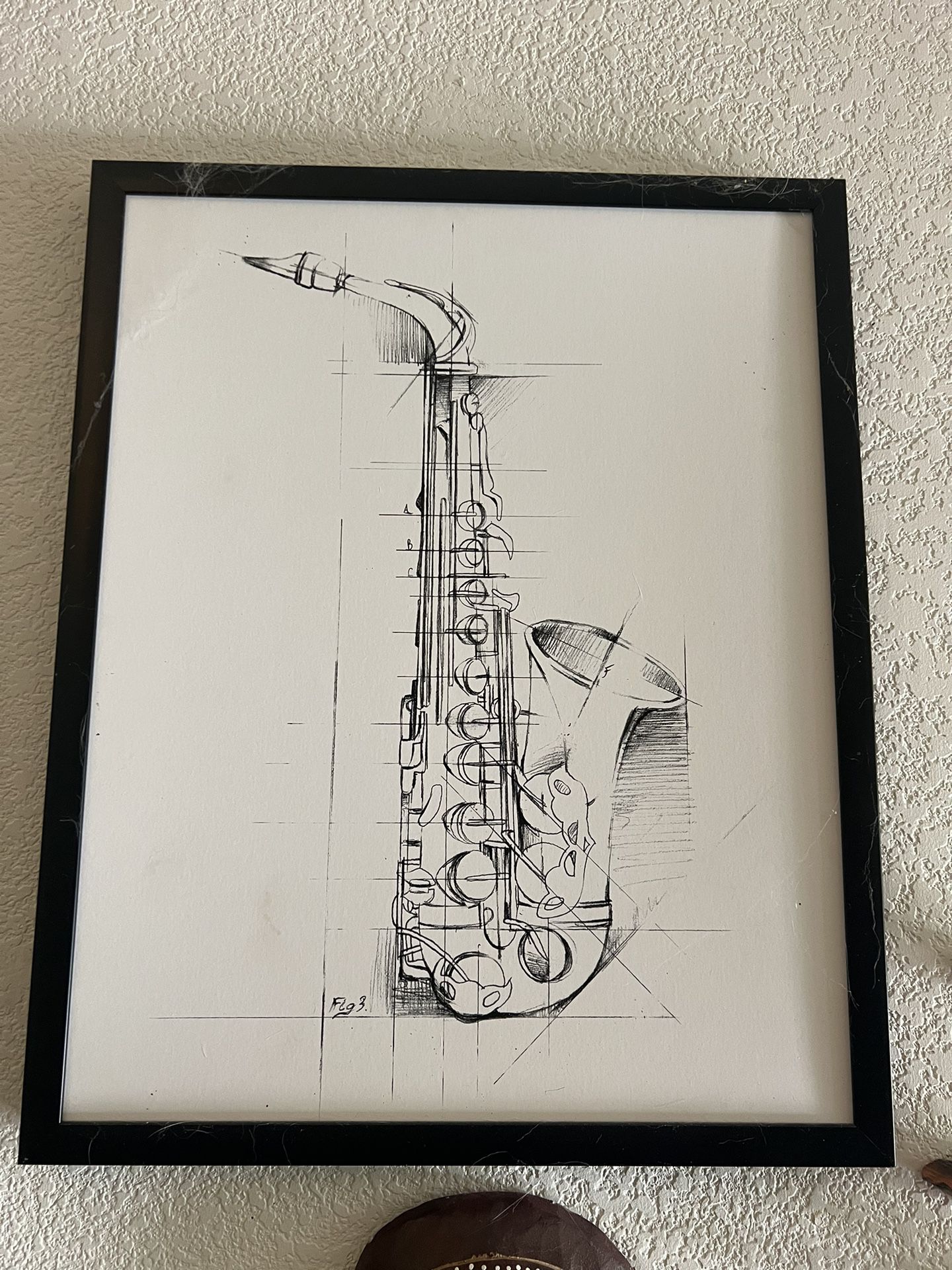 Saxophone Framed Art Jazz