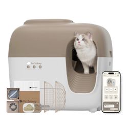AUTOMATIC CAT LITTER BOX + CAT LITTER FOR SALE!