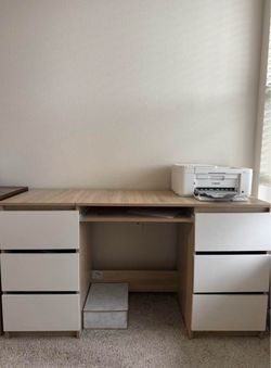 Large Desk with 6 Drawers