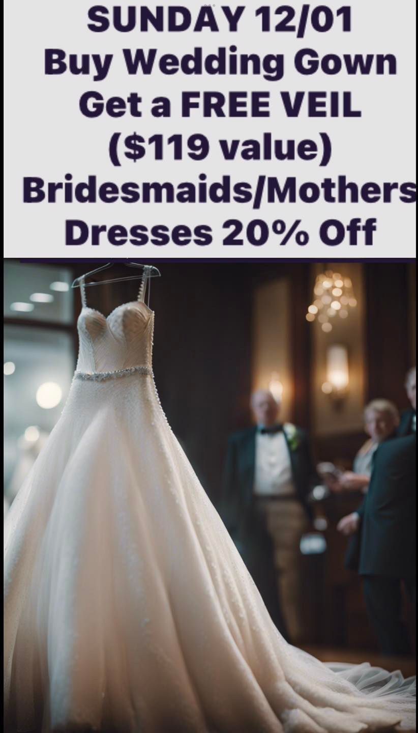 Black Friday Wedding , Bridesmaids And Mothers  Dress Sale Sizes 2 To 30  In Stock Payment Plan Is Available At Bargain Bridal Greenwood In 