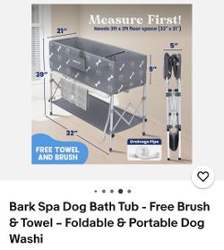 New Bark Spa Portable Dog Bathing Station