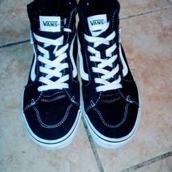 Vans SK8 HI Black High Tops Size Youth 7