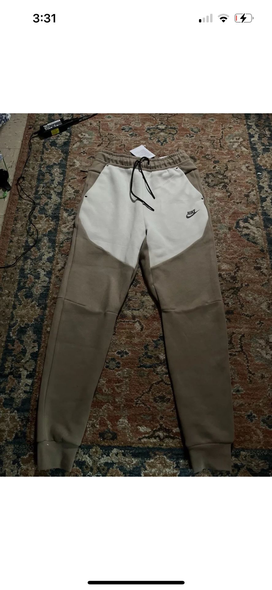 Nike Tech Fleece Joggers Sandlewood /beige/brown/white Size Small