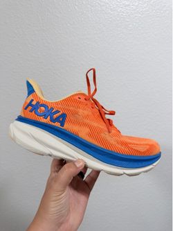 Hoka orange running shoes
