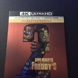 Five nights at Freddy’s 2 4K Ultra Hd Blu-ray Digital 