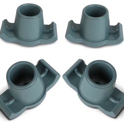 2024 Upgraded Walker Ski Glides Made with Wear-Resisting Rubber Base, NOT Scratch Floor, Universal Fit Walker Accessories for Folding Walkers, Walker 