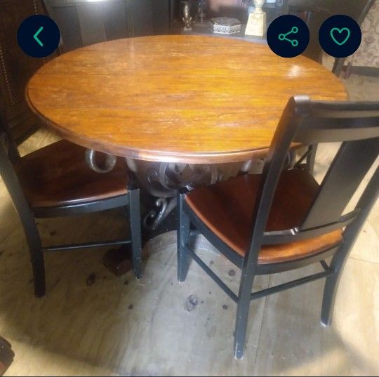 Table W Leaf N 4 Chairs