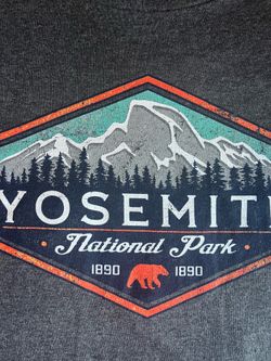 Yosemite National Park 2XL Charcoal T-Shirt