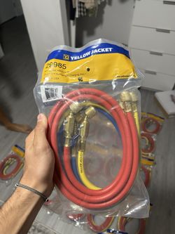 Yellow Jacket 29985 60" 3-Pack Compact Ball Valve Plus I| 1/4" Hose