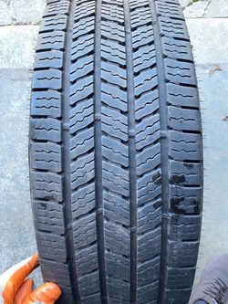 1) 245/70/17 Firestones Transforce HT3 Tire  Load Range E  Tread measures 9/32  DOT 4125  $125 for One  I carry other sizes as well