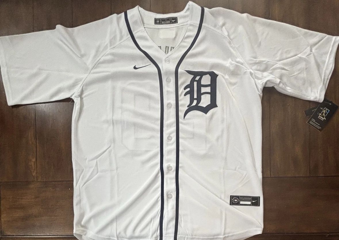 Detroit Tiger Tarik Skubal White Jersey Adult Large NWT