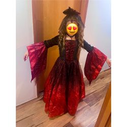 Girls Halloween Costume Scarlet Enchantress + Kids Tiara