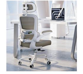 TRALT Ergonomic Office Chair - Desk Chair with Adjustable Headrest Lumbar Support Computer Chair - Mesh Comfy Chair with Flip-up Armrests - Gaming Cha