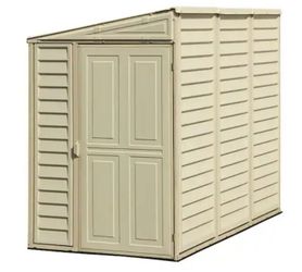 💝 Duramax Building Products
Sidemate 4 ft. x 8 ft. Vinyl Shed with Foundation 29.25 sq. ft.