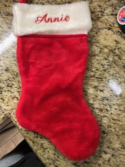 Embroidered Christmas Stocking "Annie"