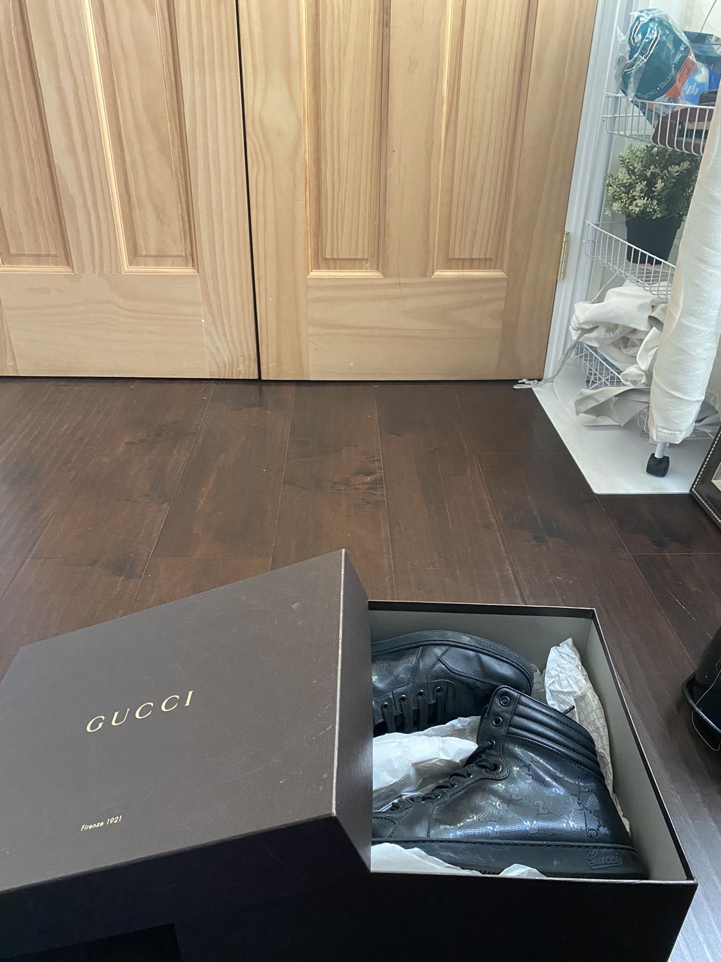 Authentic Gucci Shoe Black High Top