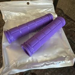 Purple Kids Bike Handlebar Grips