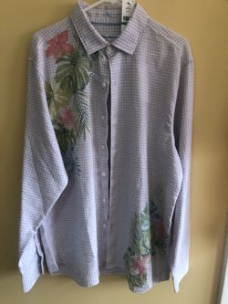 Tommy Bahama “New” Collar Button Down Shirt Large
