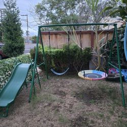 Swing Set With Slide 