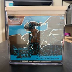 Black Bolt Pokemon Center ETB Elite Trainer Box Sealed w/ Brightroom Case