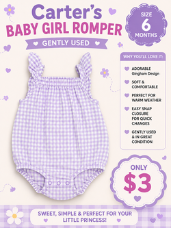 Carters Romper Size 6 Months