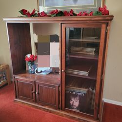 Cherry Wood TV stand