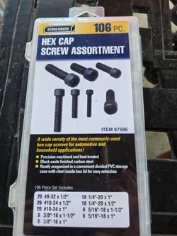 Hex cap screw assortment 106 ps