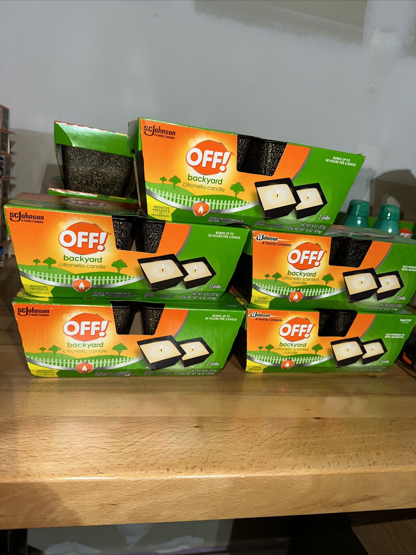 OFF! 8 Oz. 1-Wick Mini Citronella Candle *Pack Of 5 (10 TOTAL)