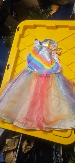 New Rainbow Tutu Dress Costume 2T-3T