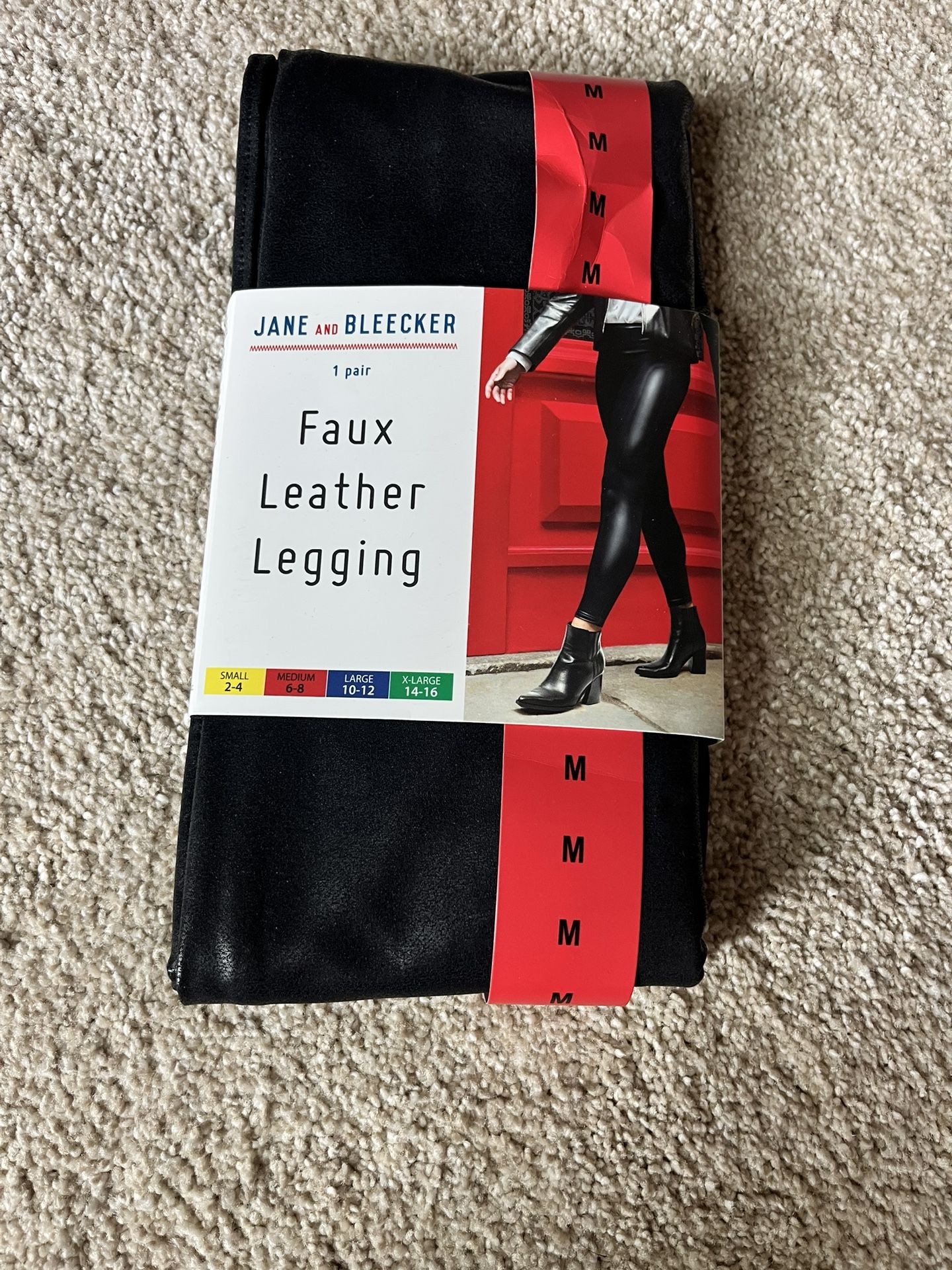 Faux leather leggings