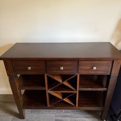 Wood Table / Wine Cabinet / Accent Table