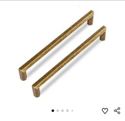 New Antique Brass zinc Alloy Solid Cabinet pulls,6 Pack Vintage Brass 6-1/4 Inch Hole Center Cabinet Handles for Drawer