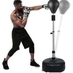 OppsDecor Punching Bag with Stand,Reflex Bag Freestanding Punching Ball Boxing Speed Bag,Great for Training,Stress Relief,Exercise