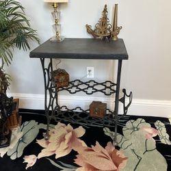 Antique Cast Iron Sewing Console Table (Delivery Service Available)