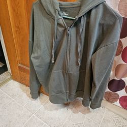 Forest Green Zip Sweater