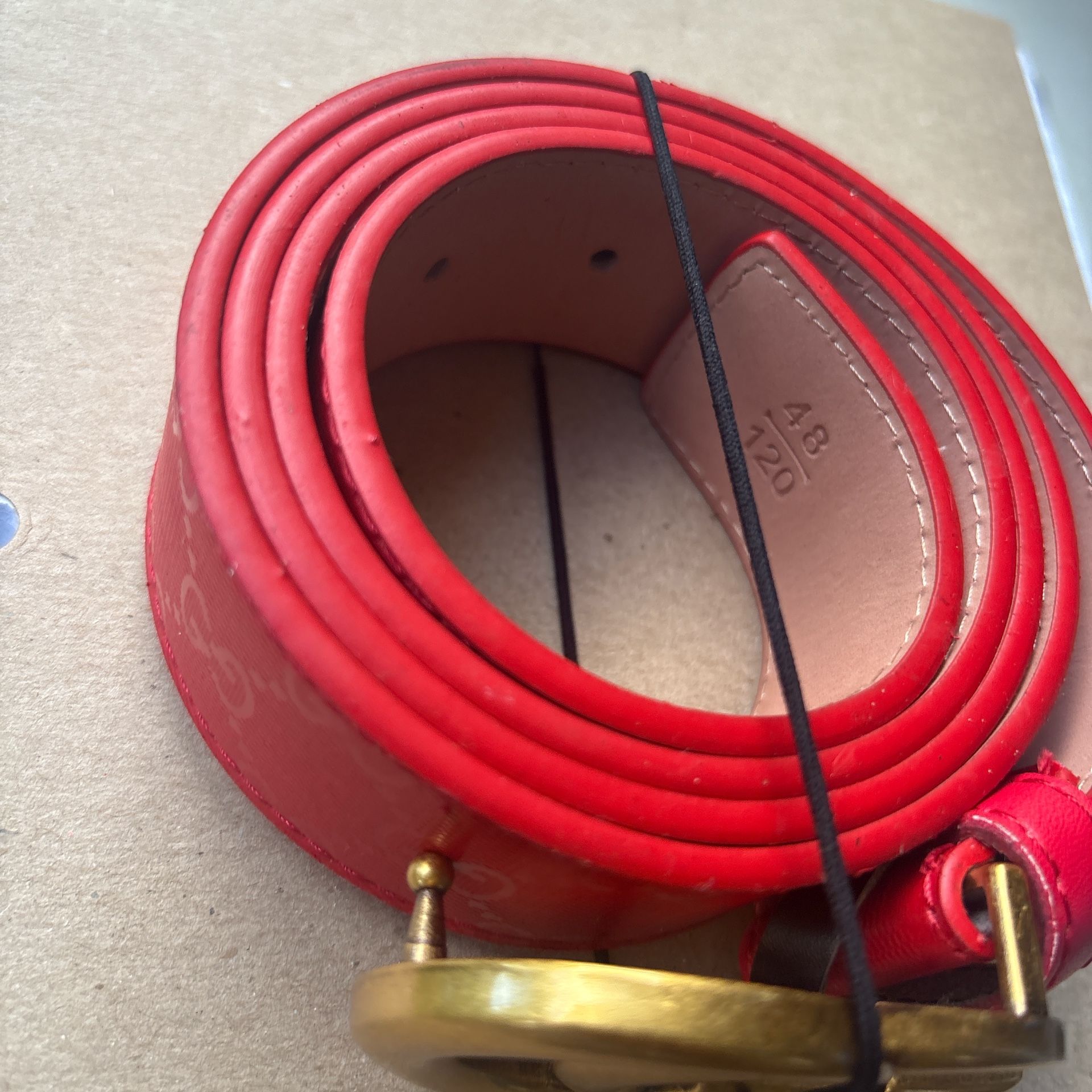 Red Gucci Belt